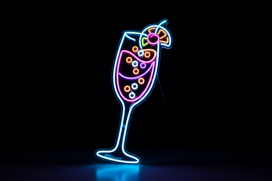LED Neon Sign (Champaine glass)