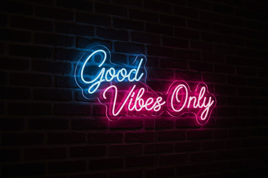 LED Neon Sign (Good Vibes Only)