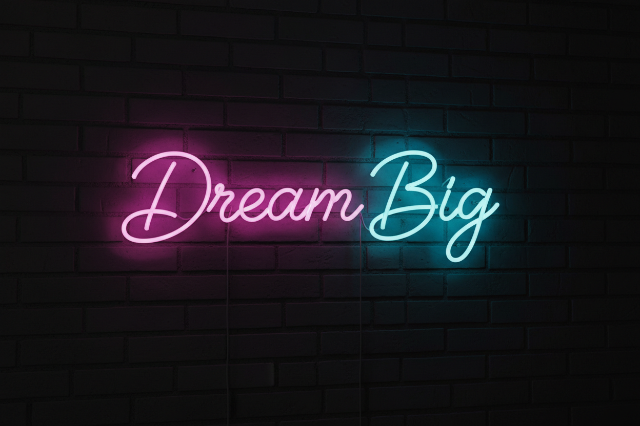 LED Neon Sign (Dream Big)