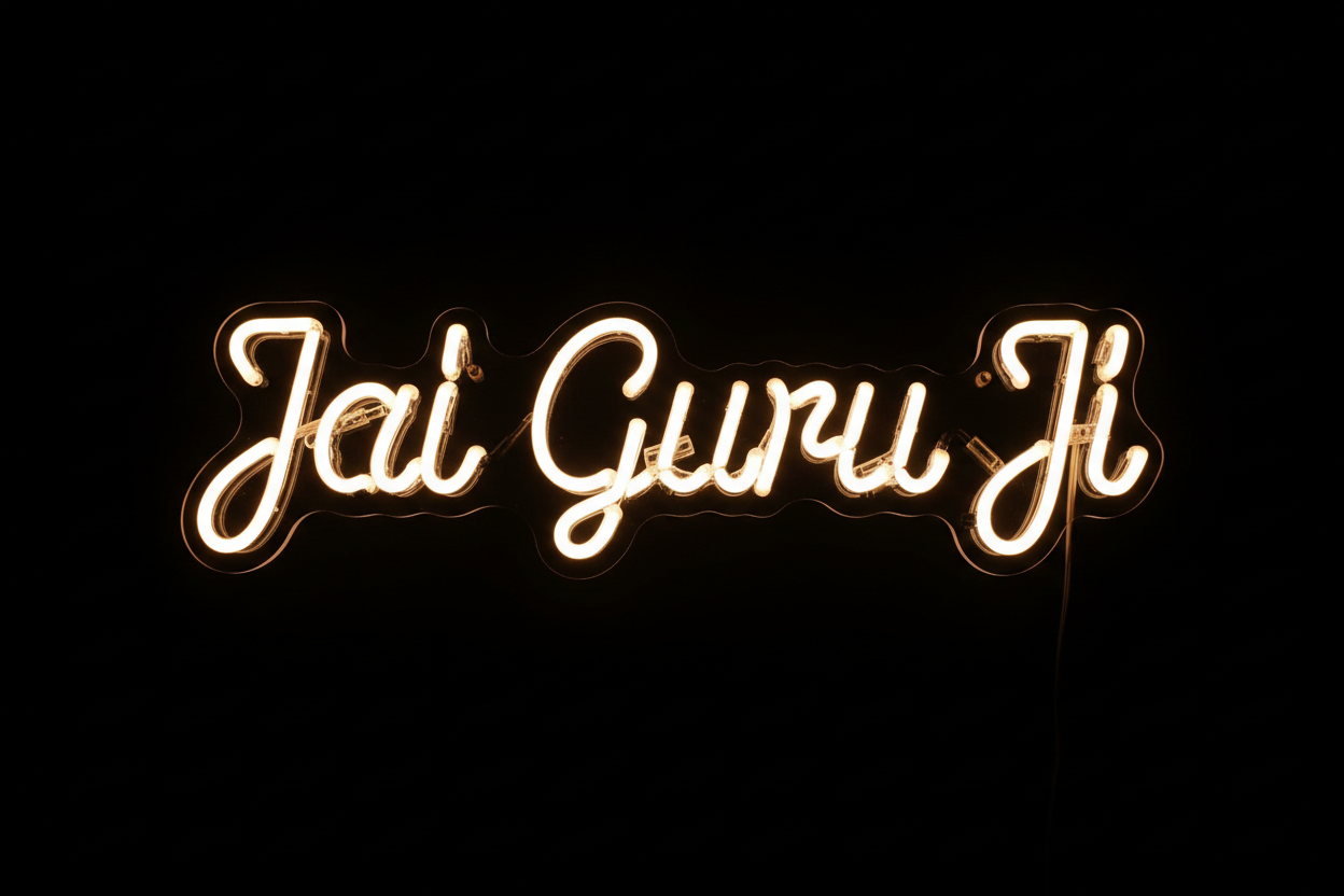 LED Neon Sign (Jai Guru Ji)
